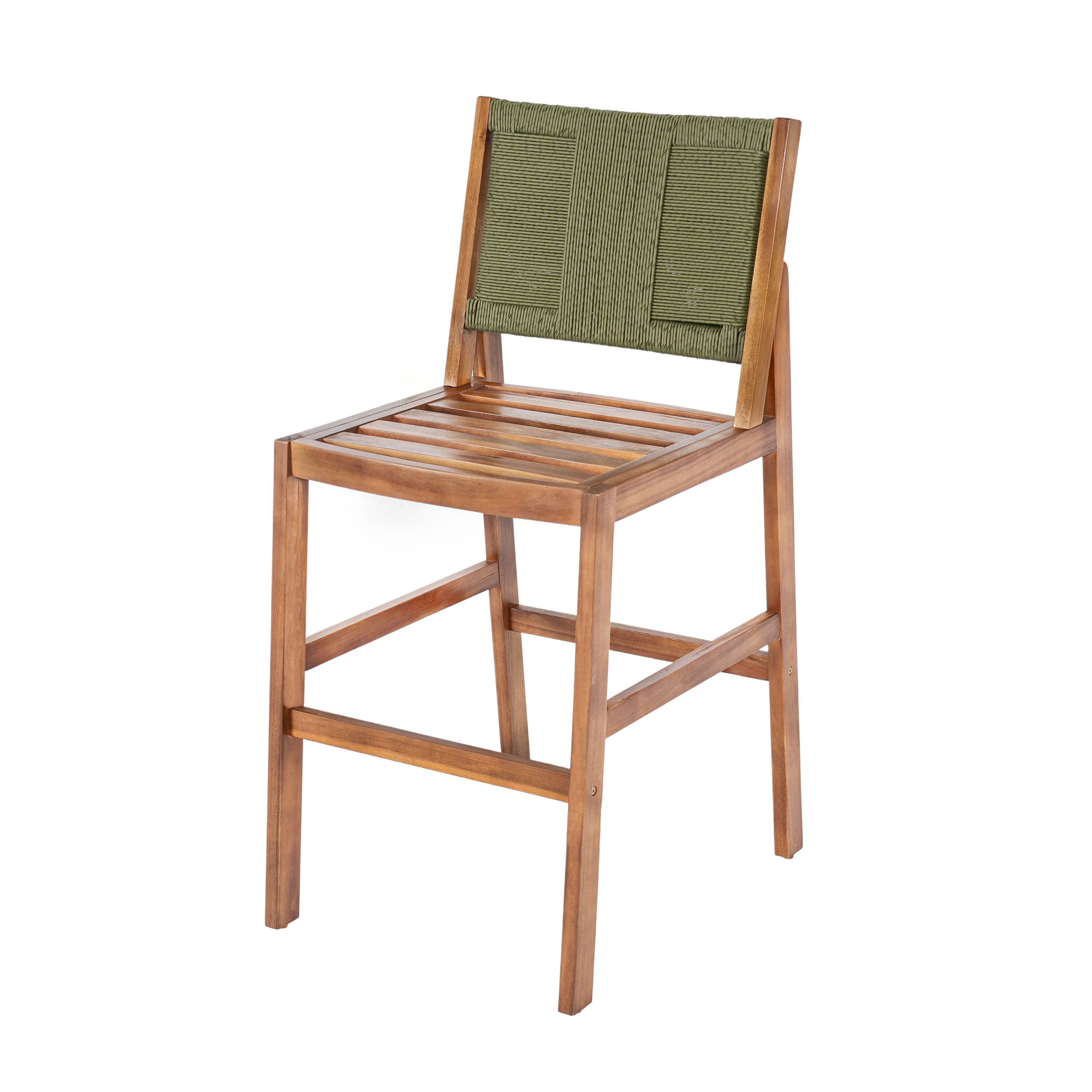 4 Pieces Arly Green Outdoor Bar Stool Set