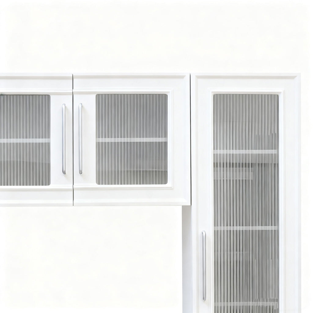 Wall Unit Modern Entertainment Center With Glass Doors