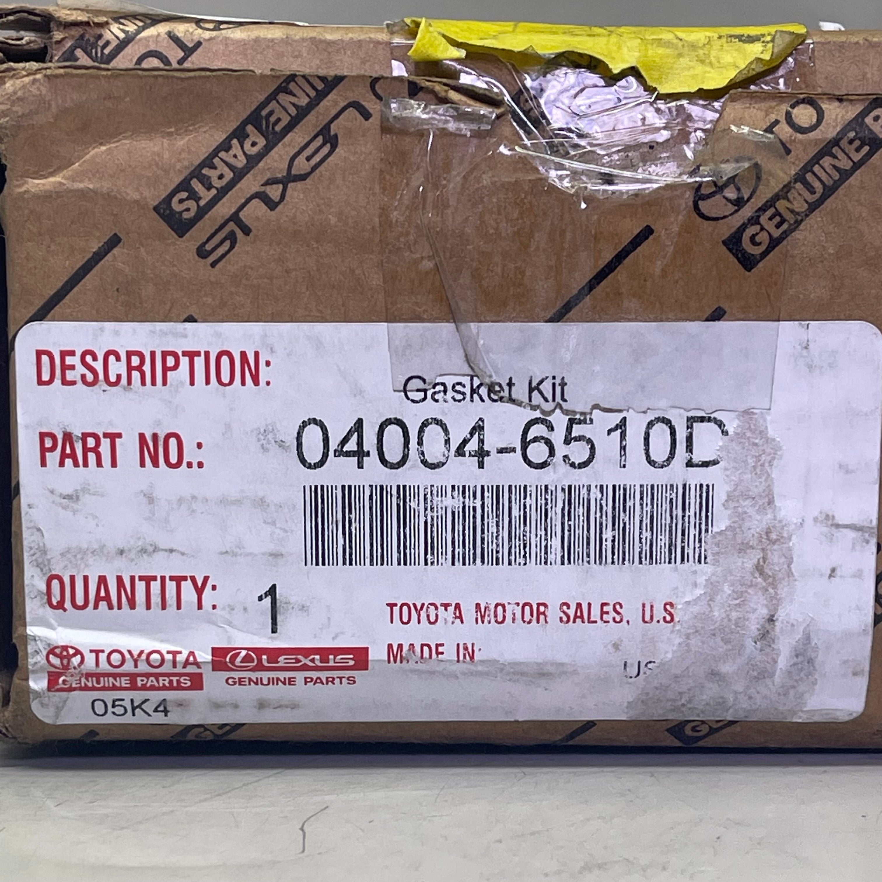 TOYOTA Gasket Kit Genuine OEM For 24TA0 04004-6510D