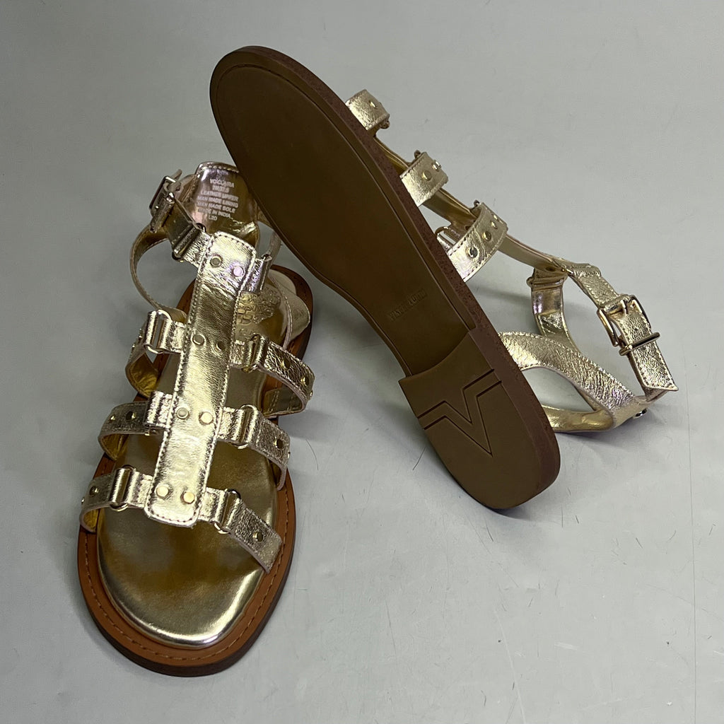 VINCE CAMUTO Leather Studded Gladiator Sandals Women's Sz 10M Egyptian Gold