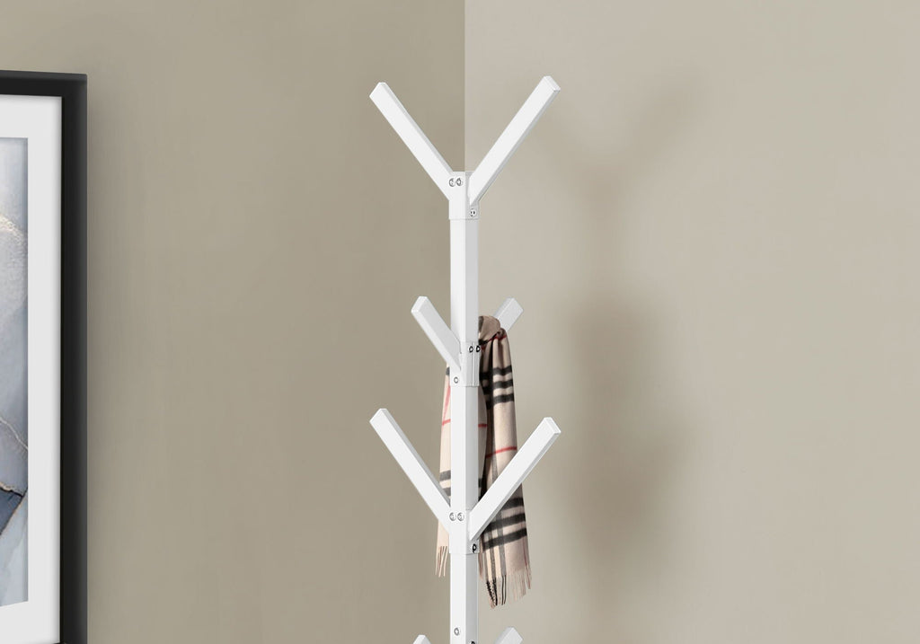 Coat Rack, Hall Tree, Freestanding, 8 Hooks, Entryway, Contemporary & Modern