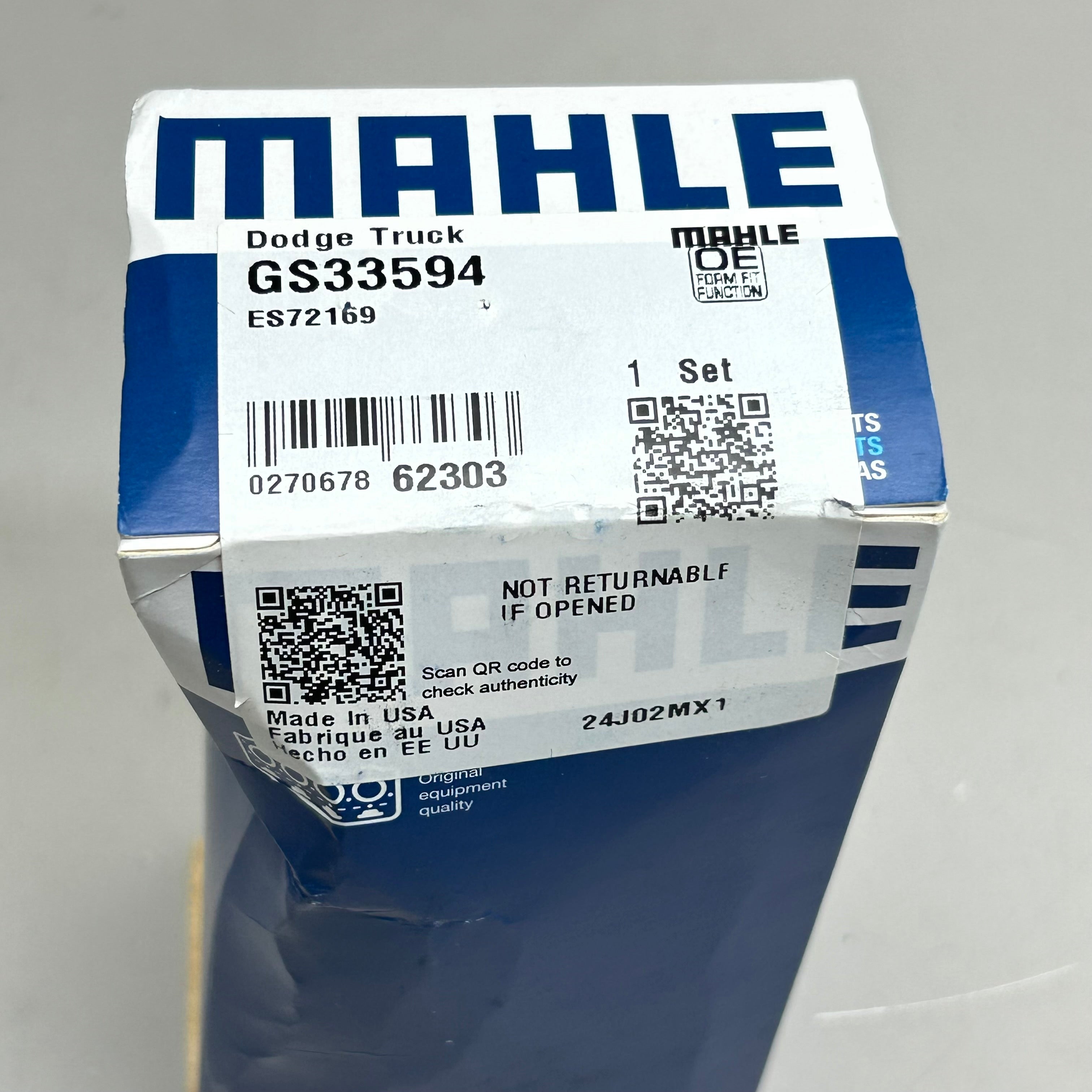 MAHLE Engine Intake Manifold Bolt Set Replacement For Dodge As-is (See Images) GS33594