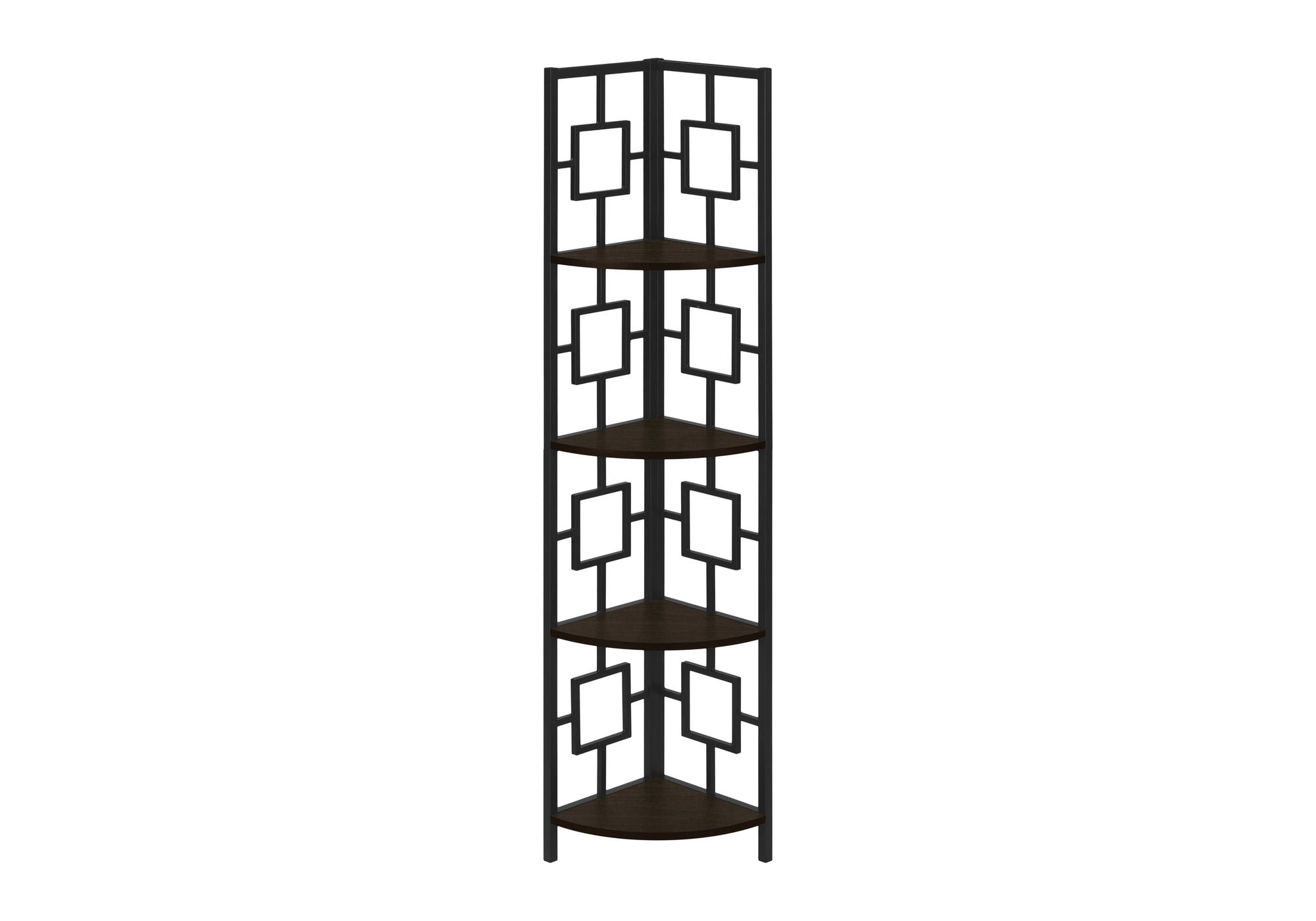 4 Tier Corner Bookshelf - Contemporary & Modern