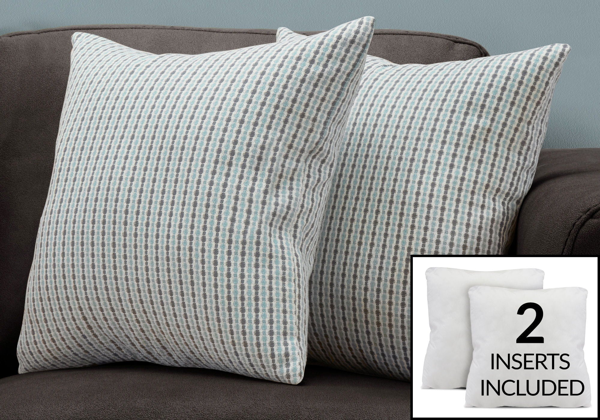 8th Street Square Decorative Throw Pillows with Insert