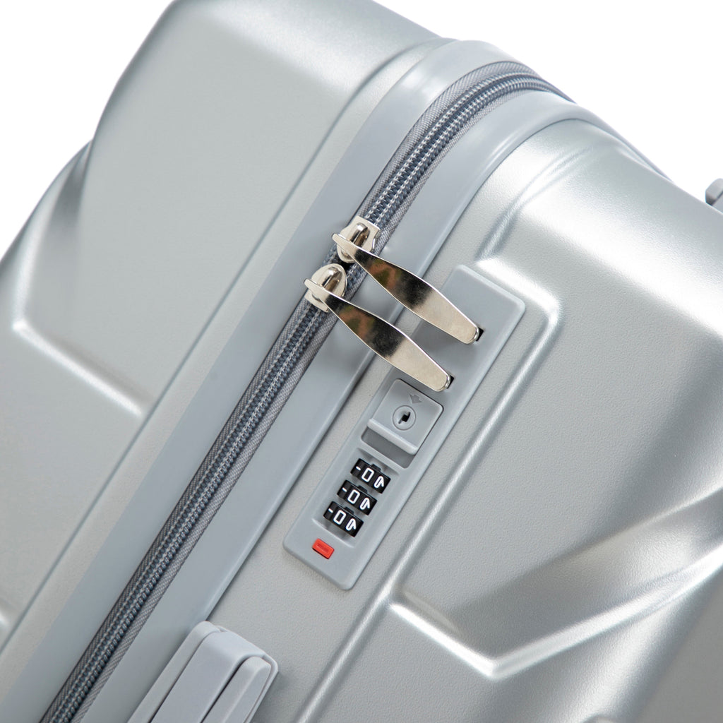 3-Piece ABS Spinner Wheel Luggage Set with Combination Lock
