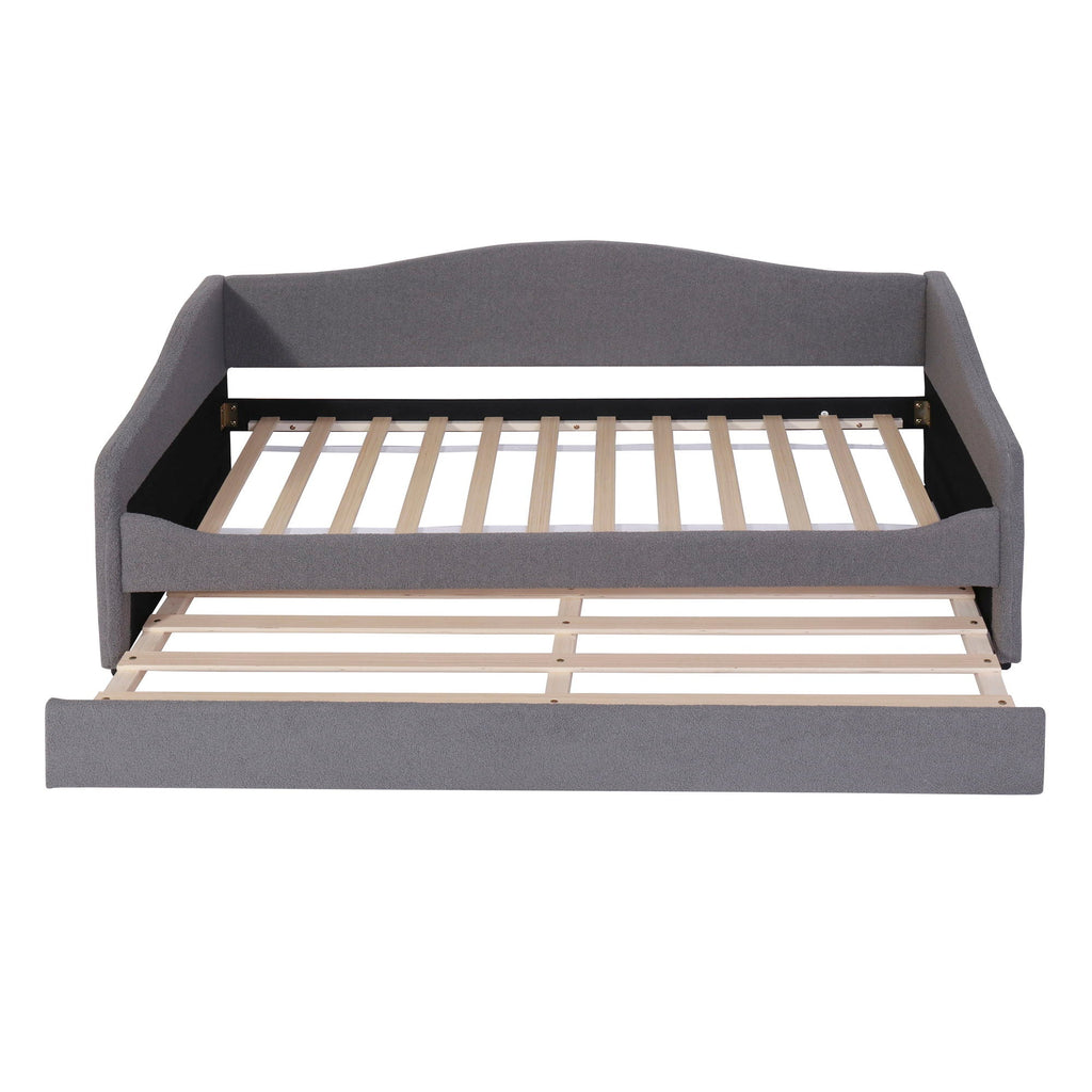 Design Upholstered Daybed With Light and Trundle