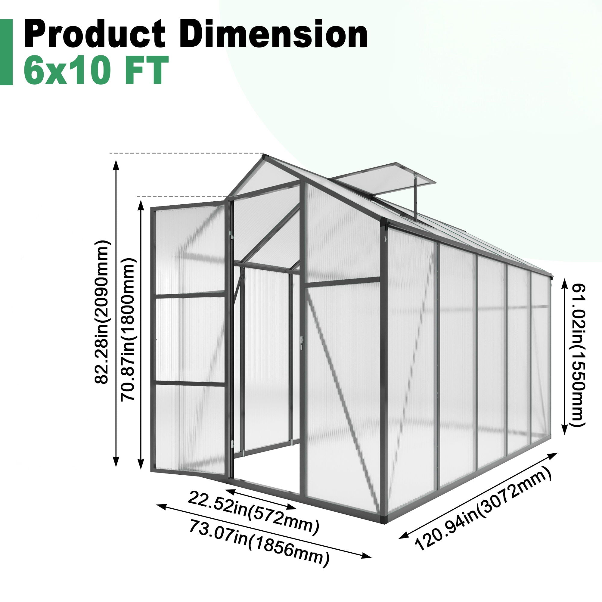 Gain Height Windproof house With Raised Base