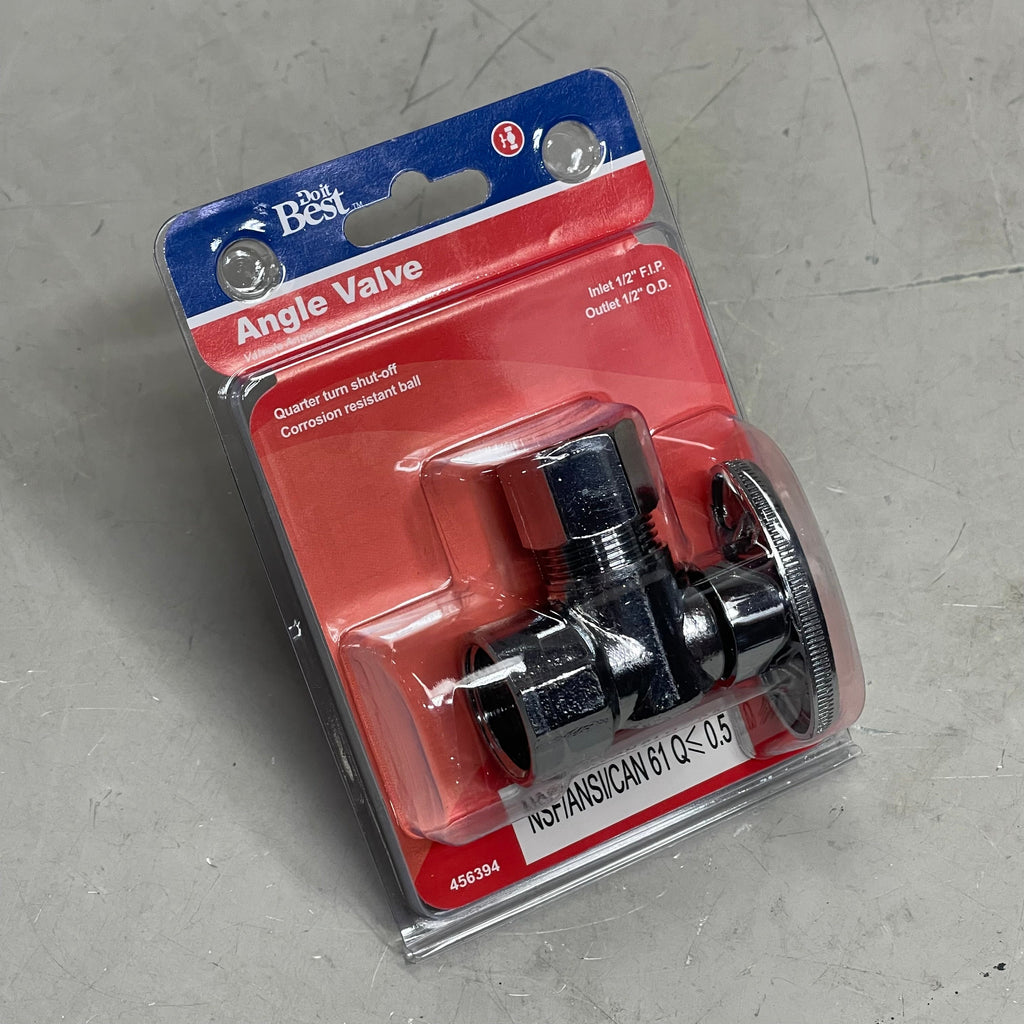 DO IT BEST (6 PACK) Quarter Turn Angle Valve 1/2" FIP x 1/2" OD 456394 DIB51-1PCLF