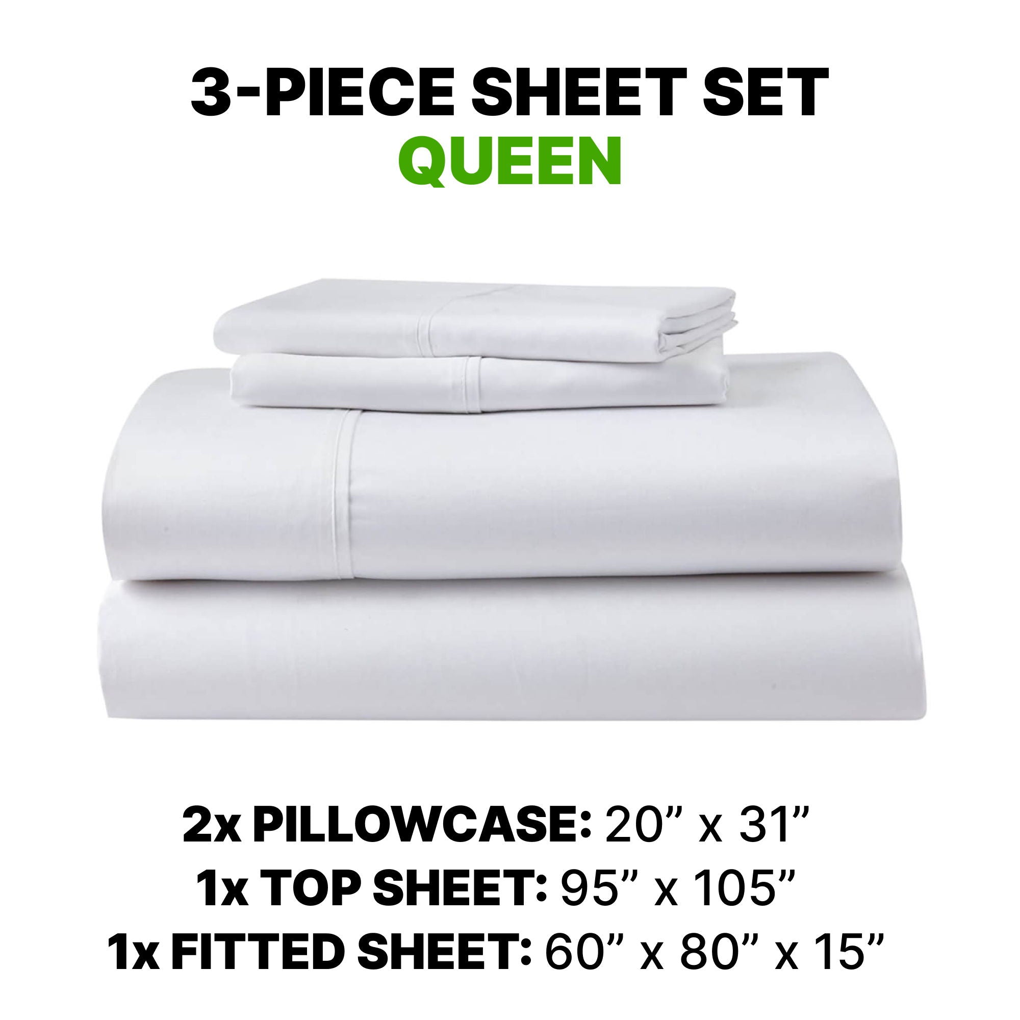 Sheet Set Luxurious Supima Cotton & TENCEL Blend with GhostGrip Bands