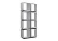 Contemporary 5-Tier White Bookshelf