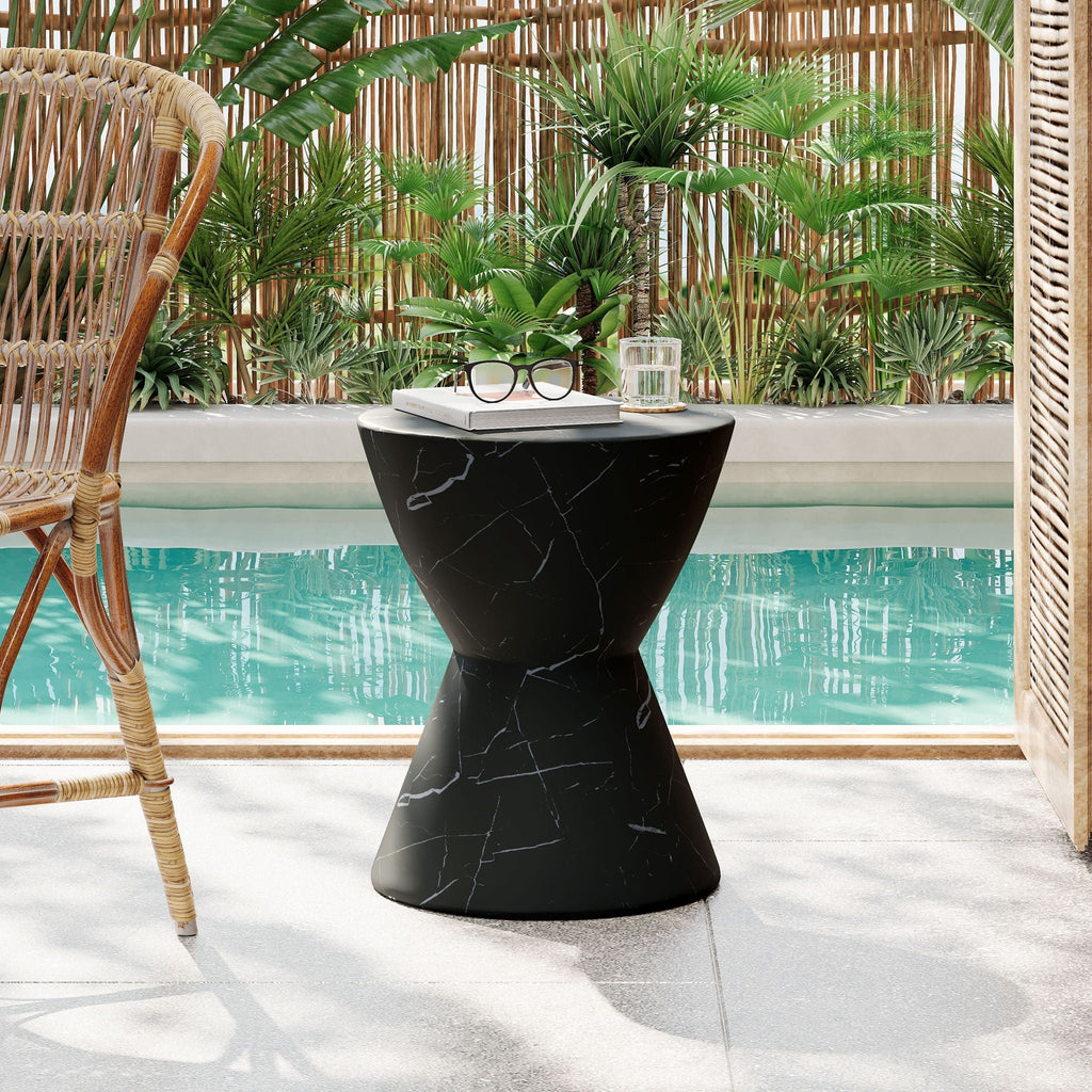 Outdoor Lightweight Concrete Side Table