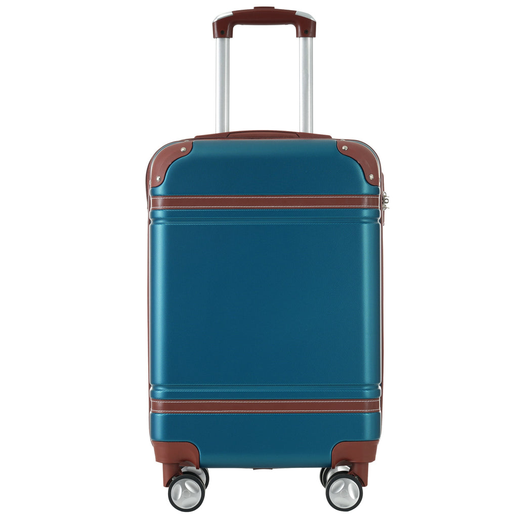 GigaTech Hardshell 3-Piece Lightweight Luggage Set - Blue 28 Inch