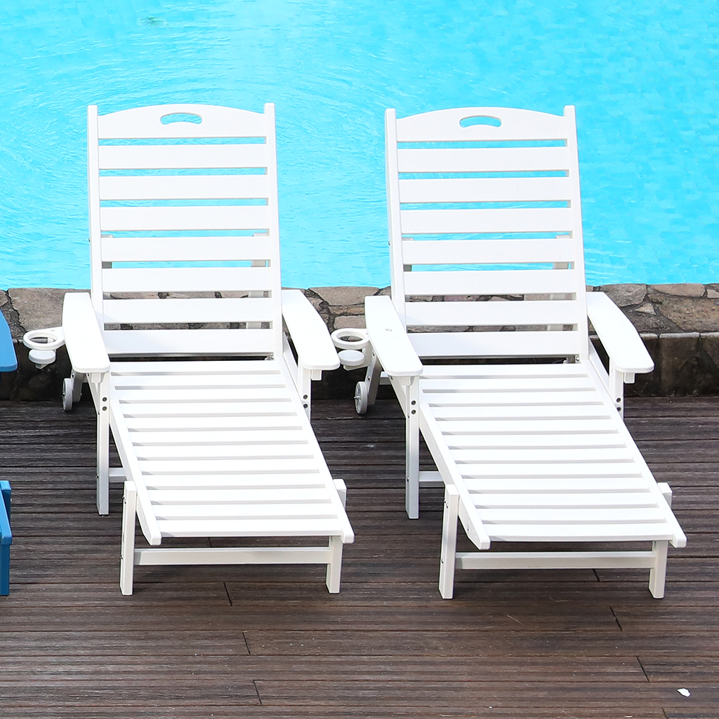 HDPE Chaise Lounge Chair Outdoor