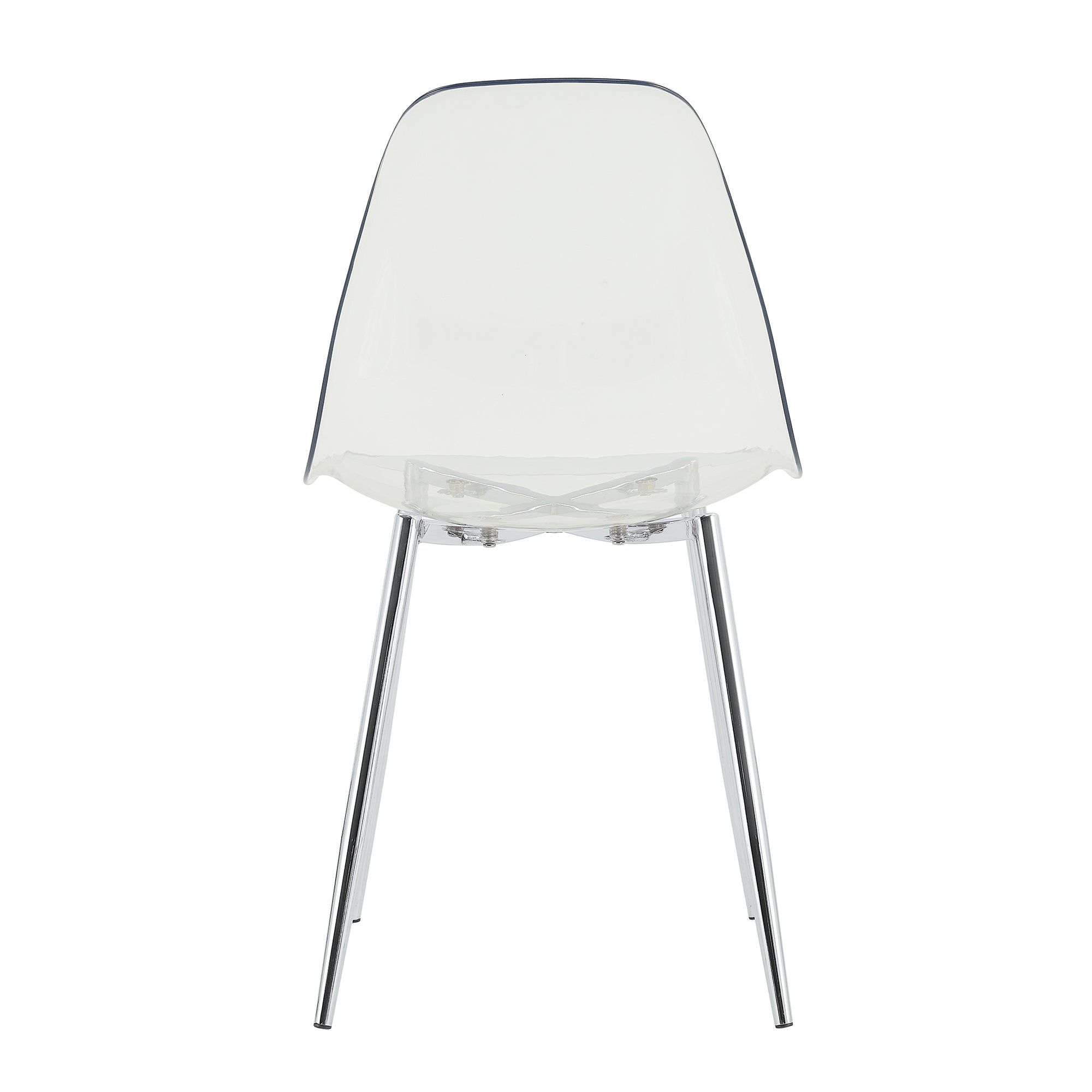 Modern Minimalist Transparent Dining Chair - 6-Piece Set