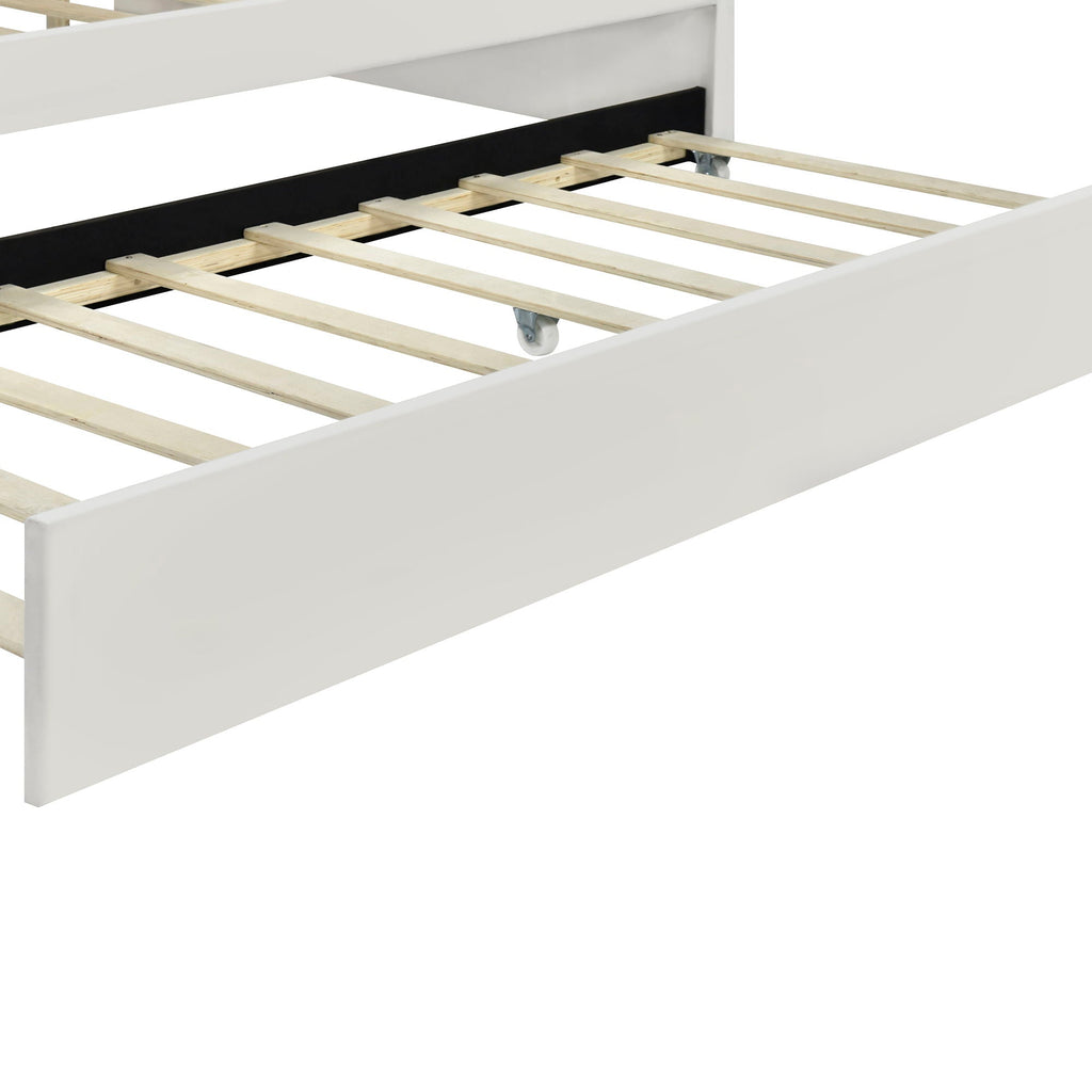 Upholstery Daybed Frame With Shell Shaped Backrest