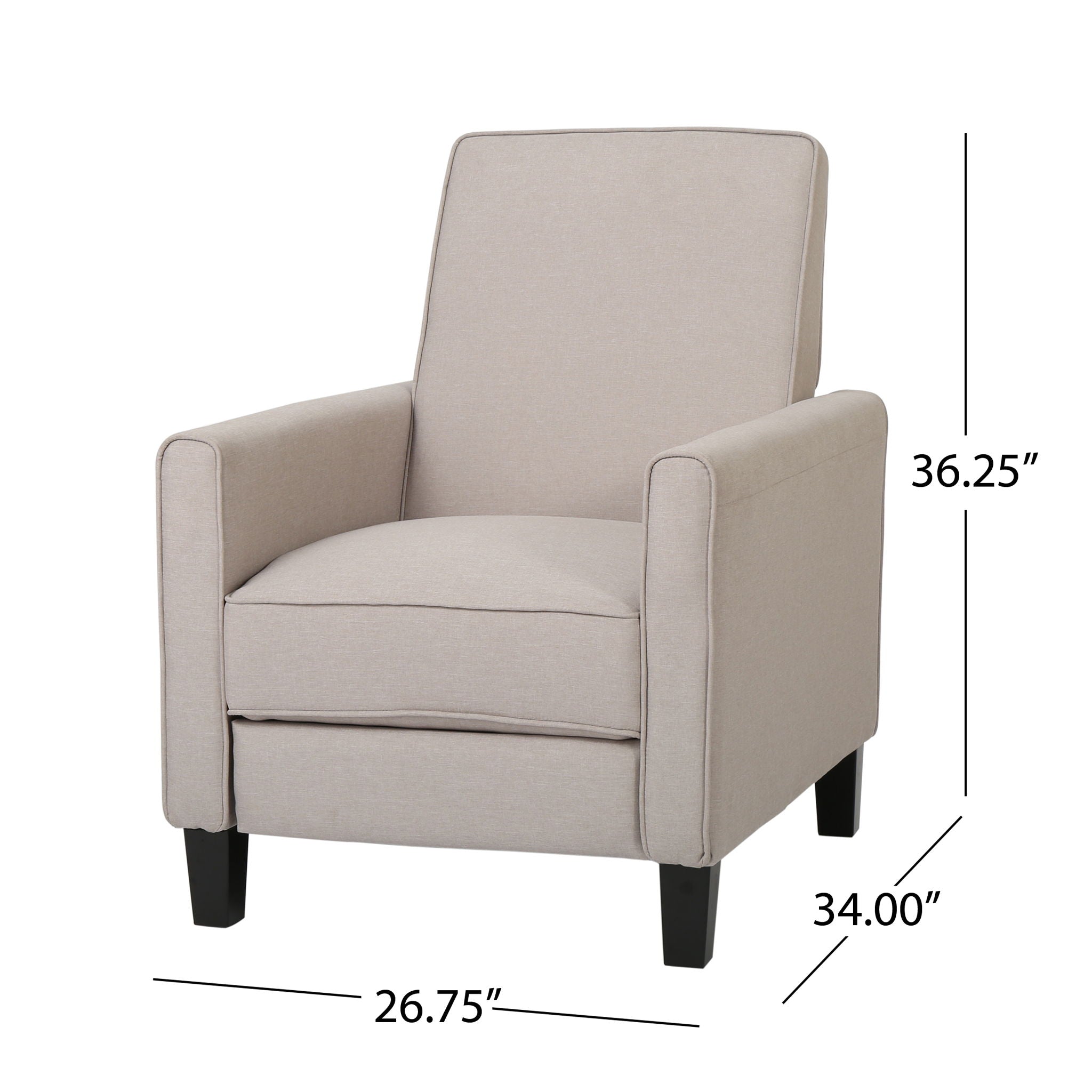 Elegant Push Back Chair for Home