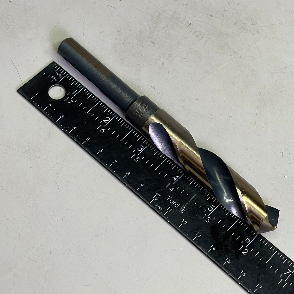 KIMBALL MIDWEST Super Primalloy Reduced Shank S&D Drill Bit 23/32"Dia x 6"L 82046