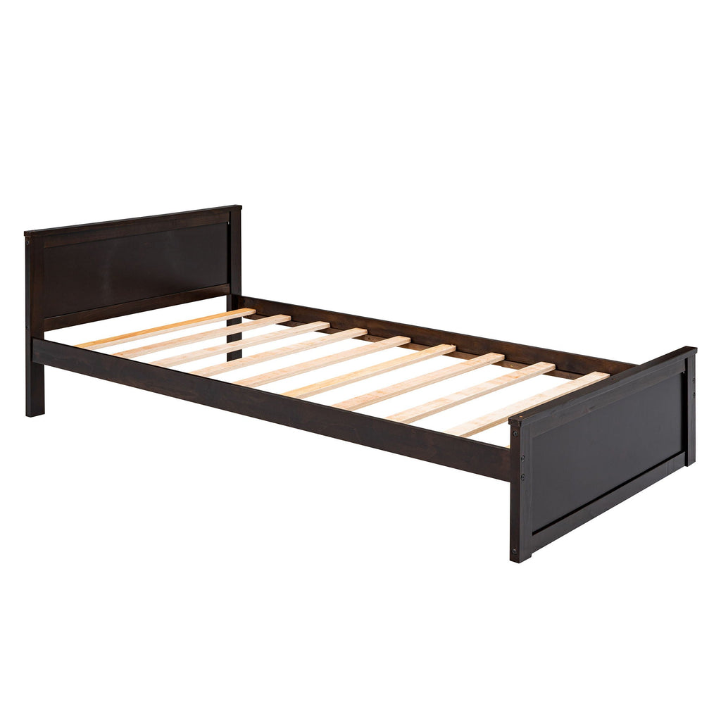 Loft Bed With A Stand Alone Bed, Shelves, Desk, And Wardrobe