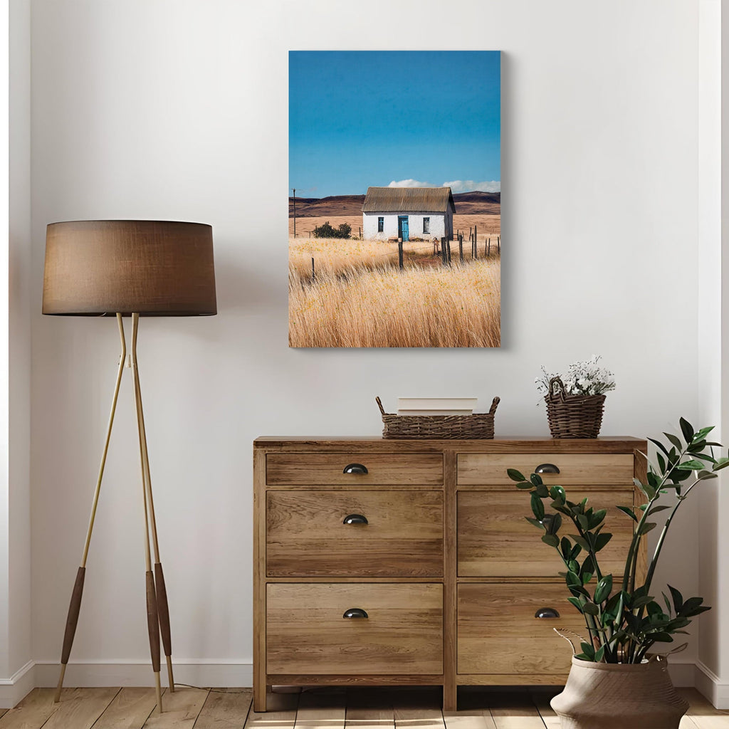 Farmhouse House Wall Art Canvas Print