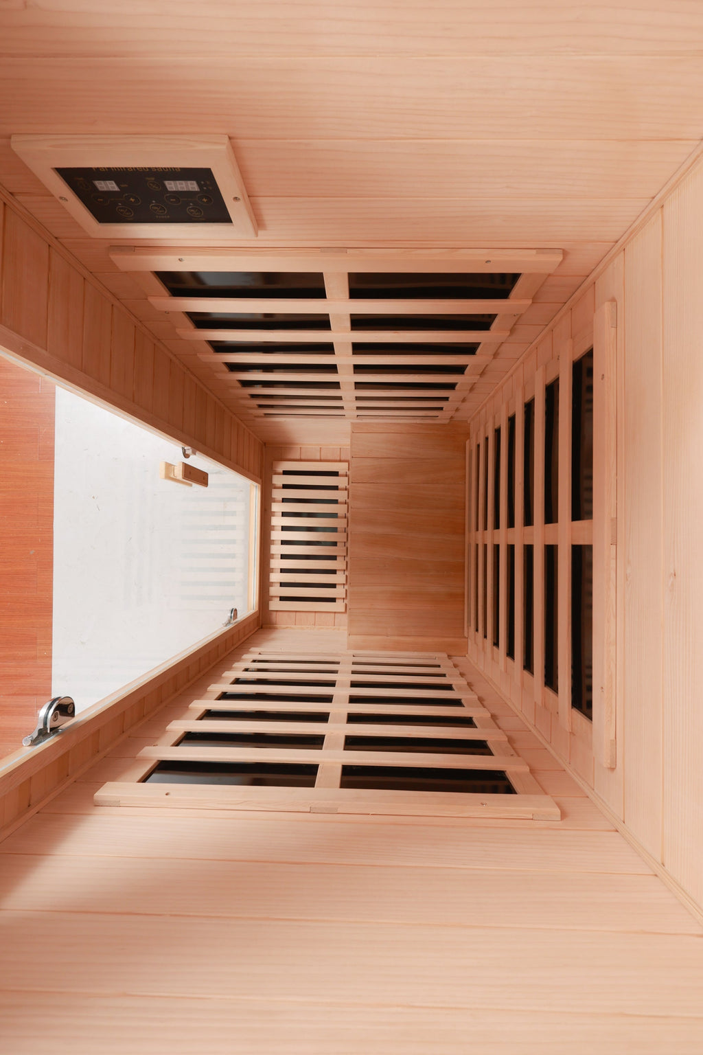 Hemlock One-person far infrared roof embedded indoor sauna room (Left & Right)