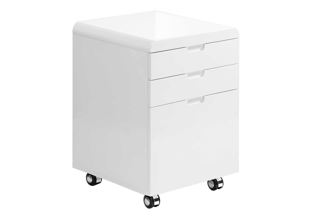 File Cabinet Rolling Mobile Storage Drawers Printer Stand - White