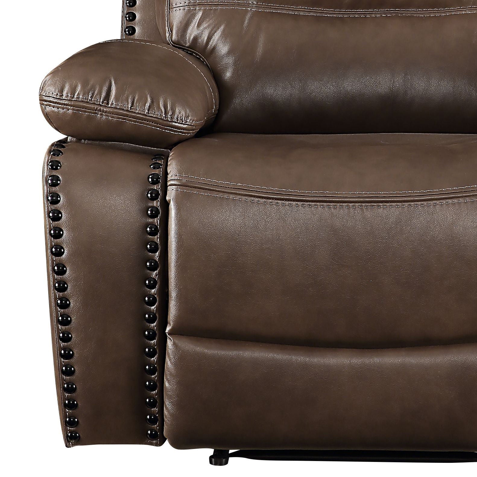 Aashi Leather Gel Match Recliner Chair - Brown