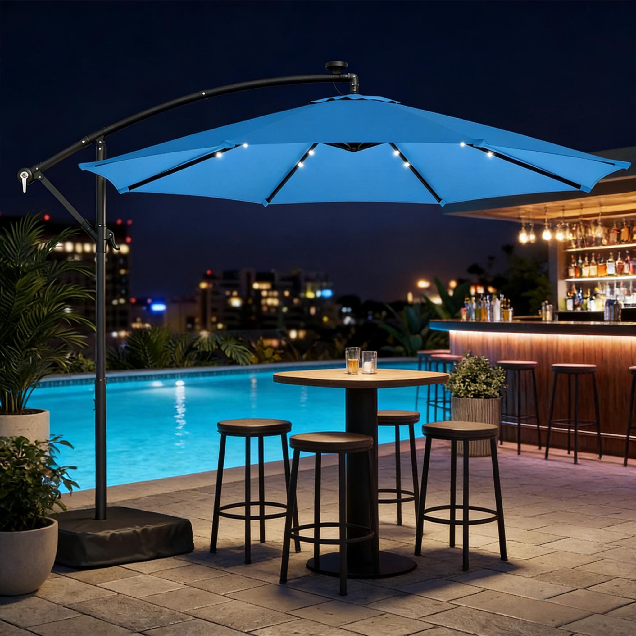 Stylish Pool Umbrella, Outdoor Cantilever Patio Umbrella