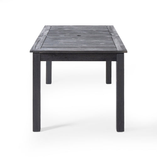 7-Piece Outdoor Dining Set with Extendable Acacia Wood Table