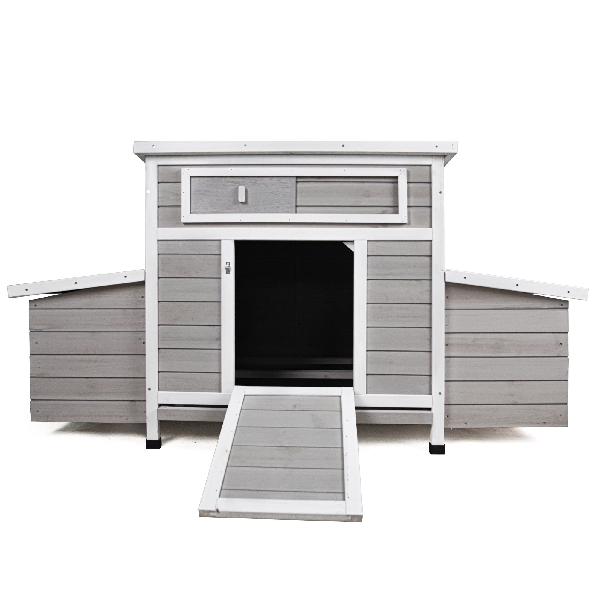 Large Chicken Coop Outdoor Hen House & Dual Nesting Boxes