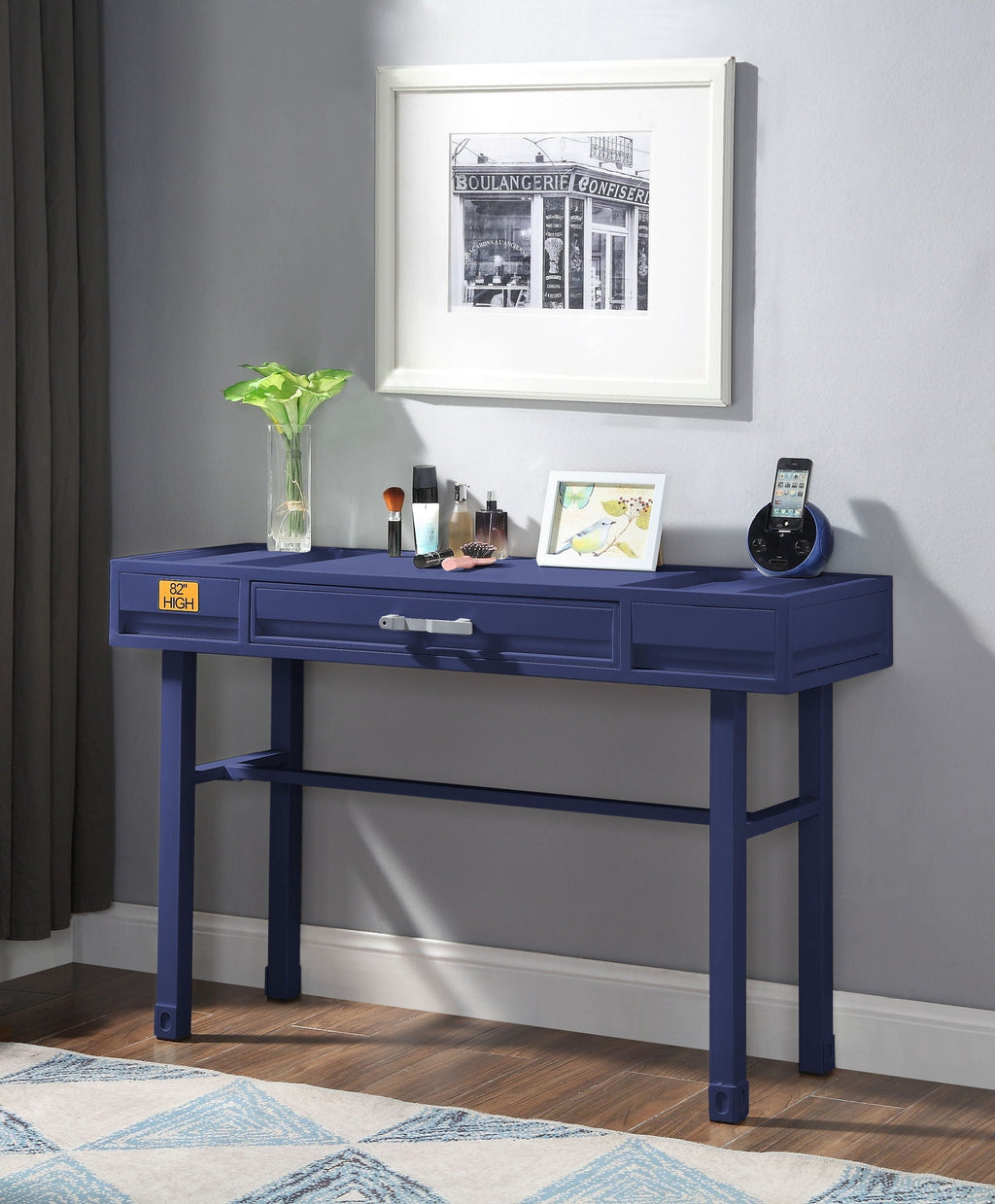Cargo Vanity Desk With Functional Storage