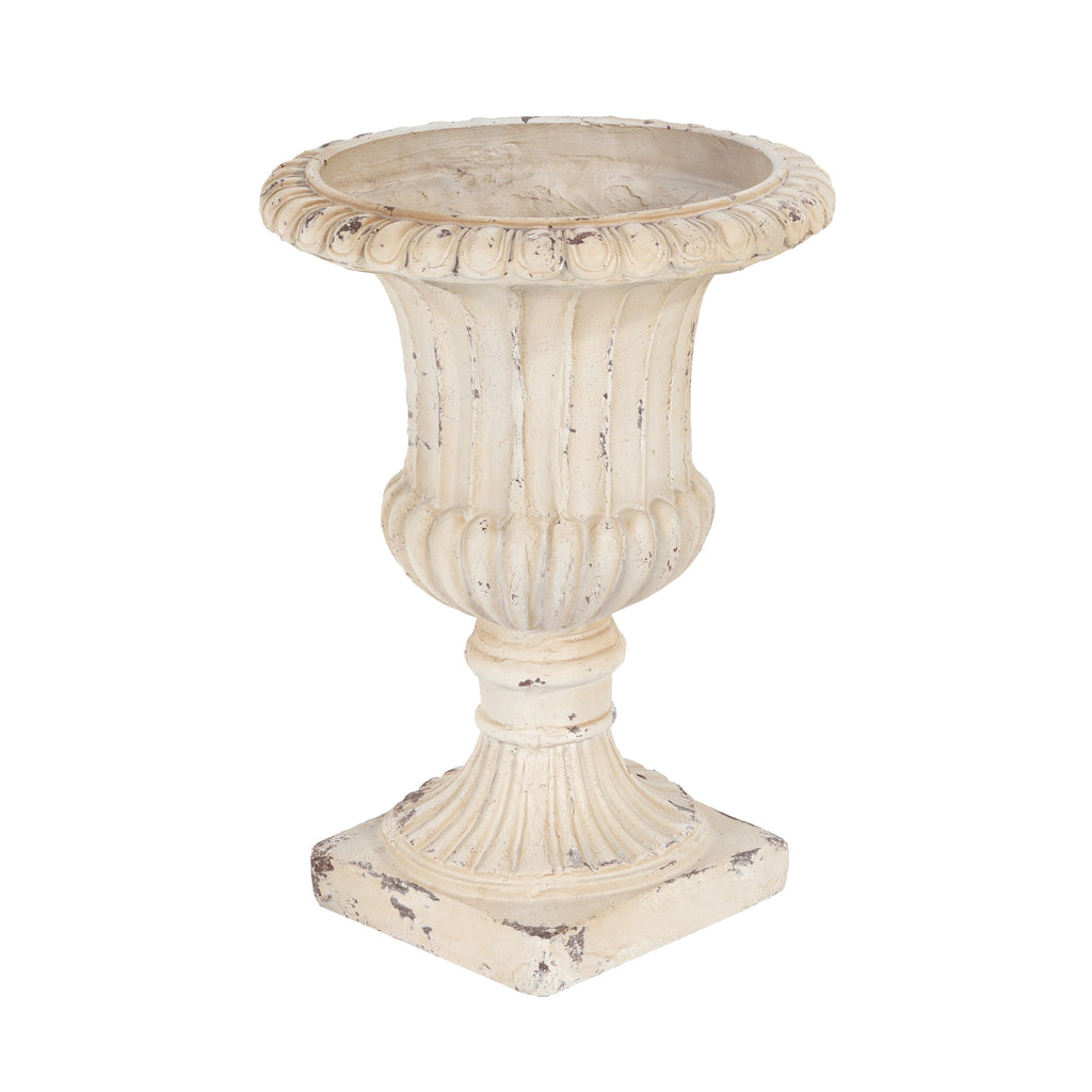 MGO Garden Urn, Antique White, 19.25'' H