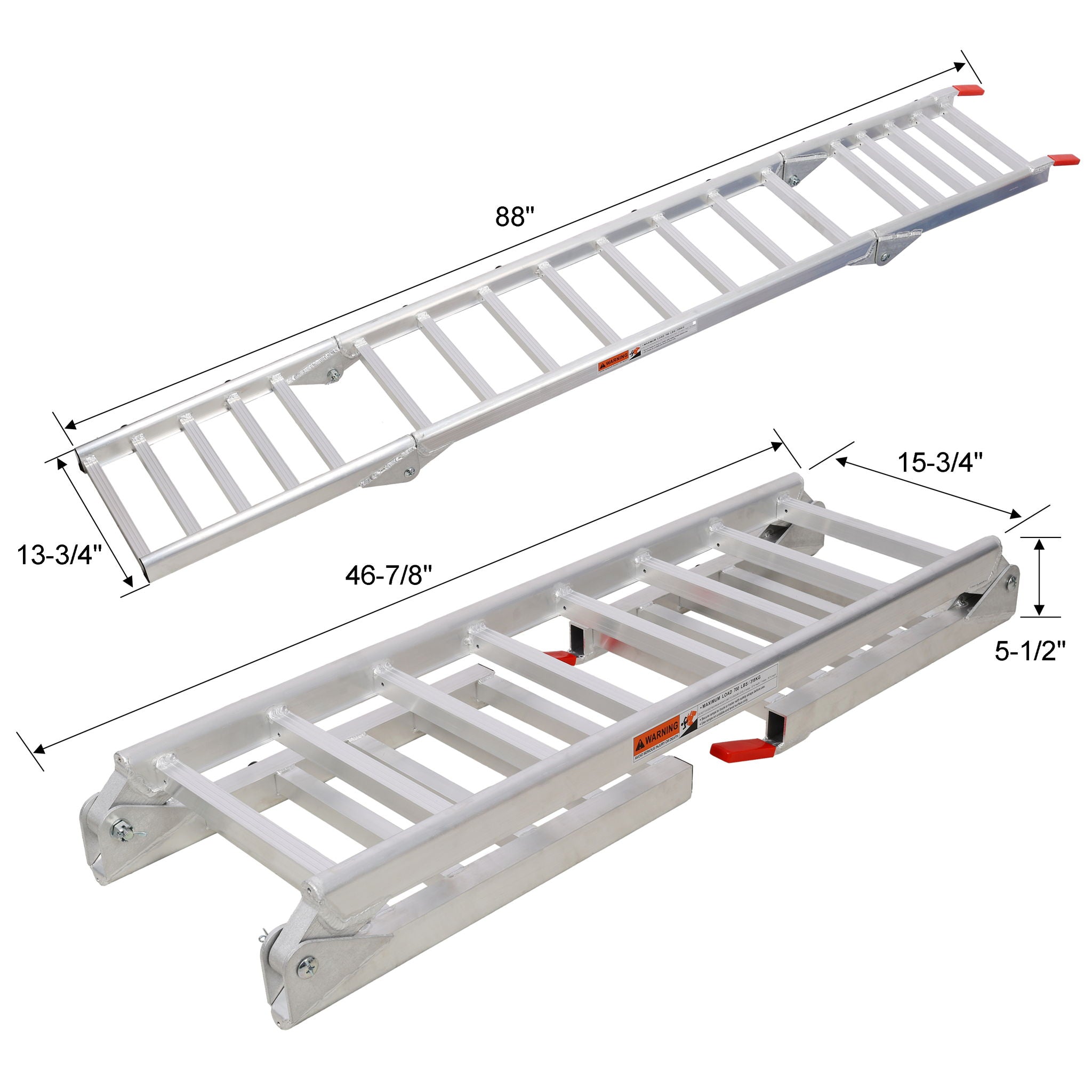 Ramp for Motorcycle, Lawn Mower, and ATV - 2-in-1 Ramp and Tailgate Extender