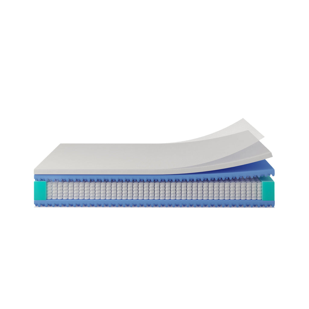 12'' Hybrid Mattress, Cooling Memory Foam & Pocket Springs Medium Firm - White - Queen