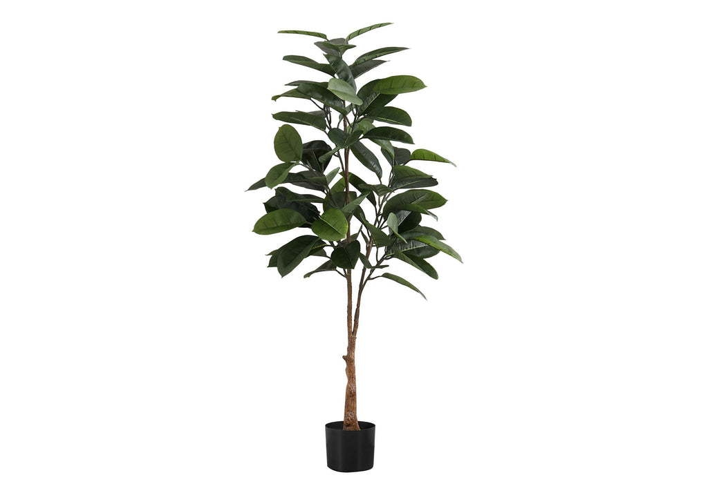 52" Tall Artificial Rubber Tree Plant - Indoor Faux Greenery