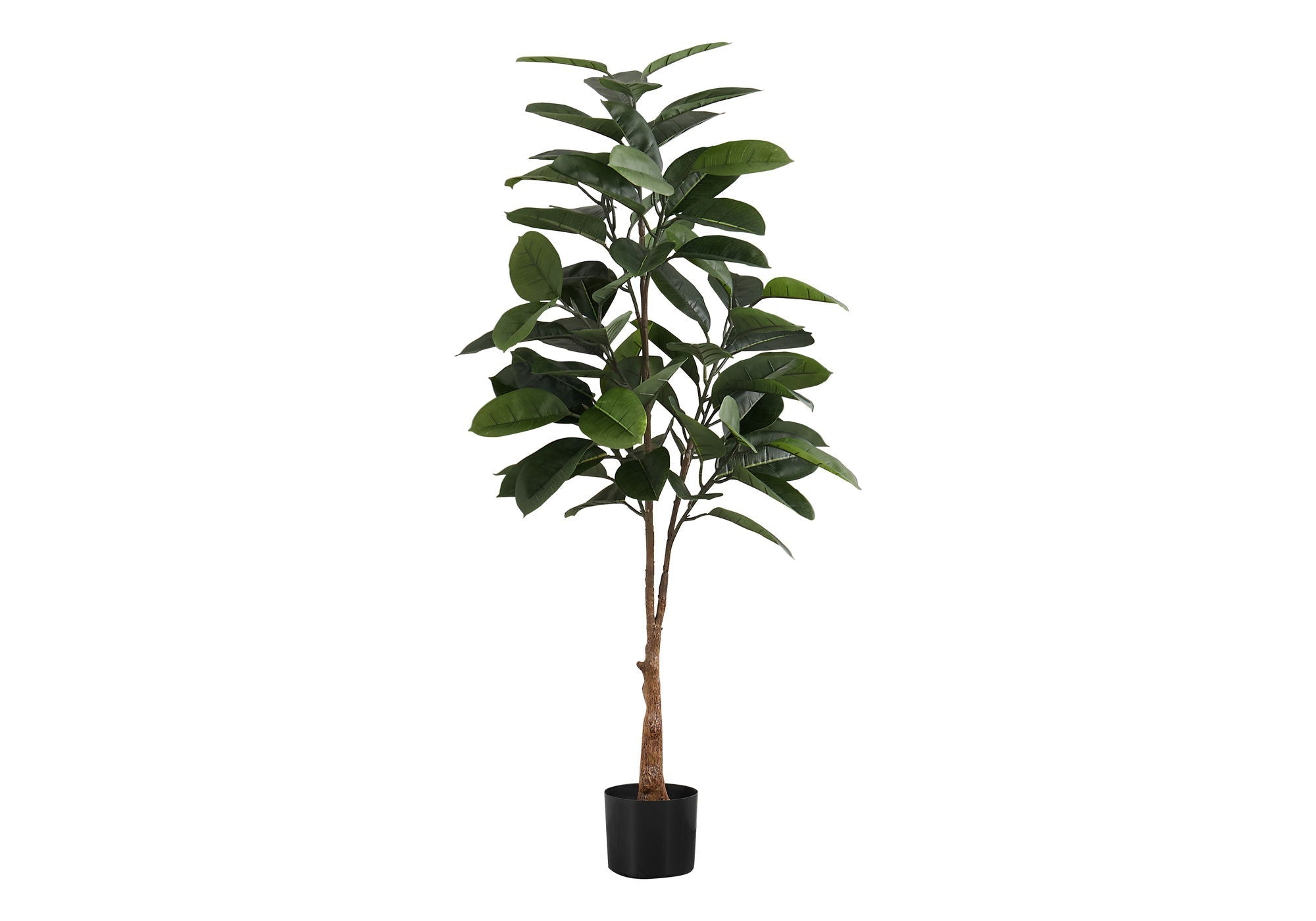 52" Tall Artificial Rubber Tree Plant - Indoor Faux Greenery
