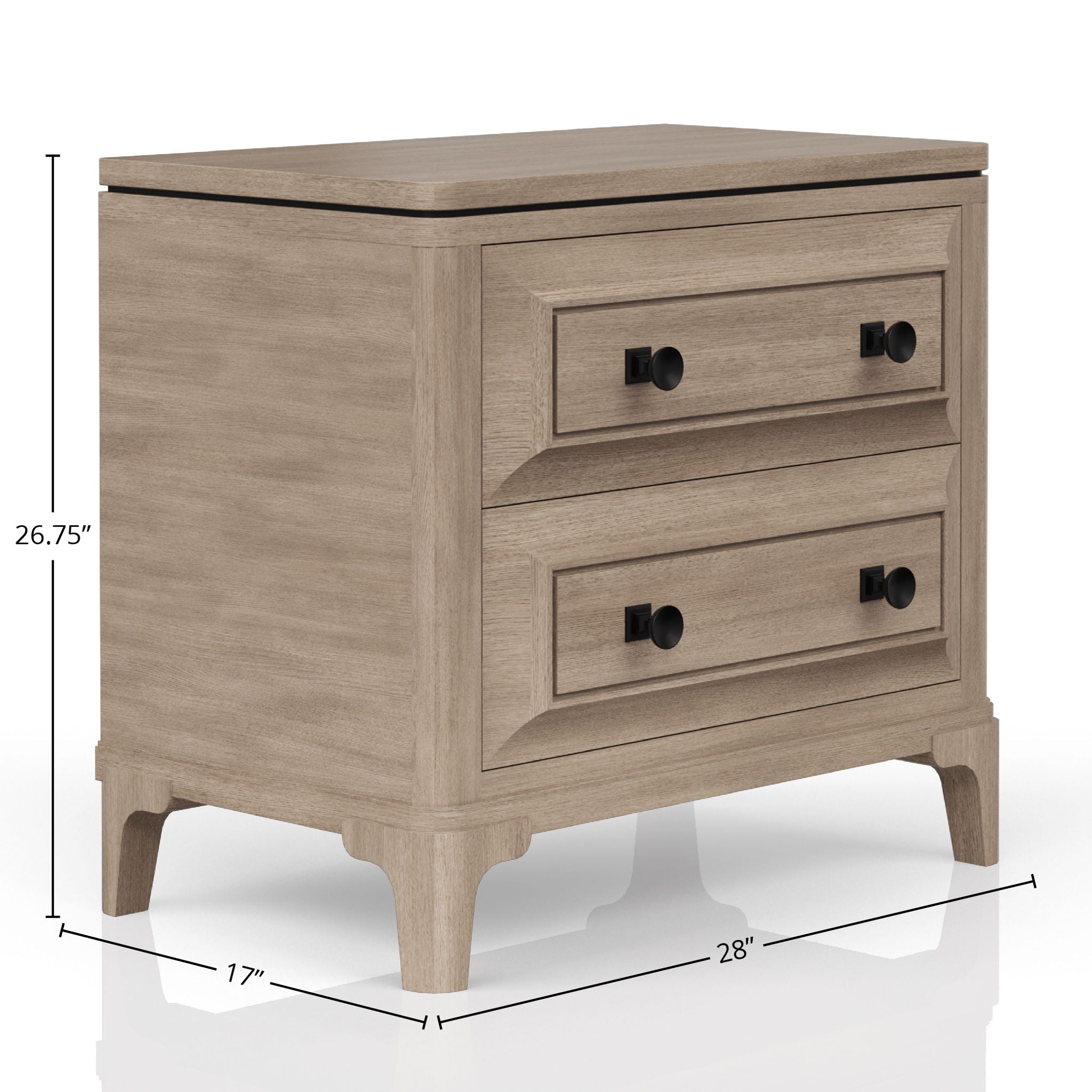 Queen Canopy Bedroom Set With A 2 Drawer Nightstand A Dresser With Poster Mirror And A Door Chest - Sand