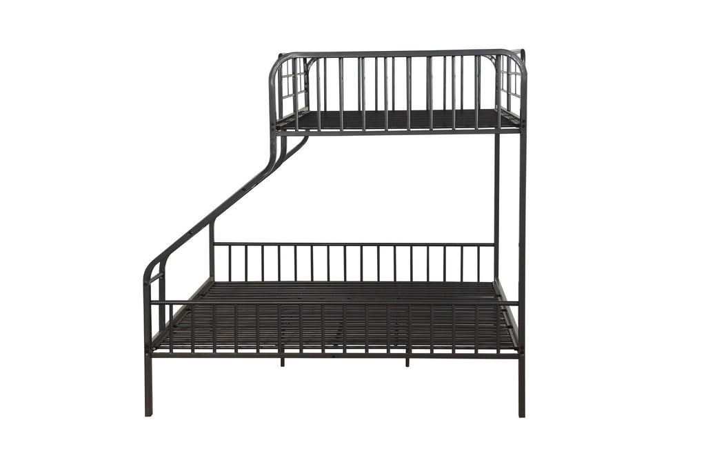 Caius - Twin Long Queen Bunk Bed - Gunmetal