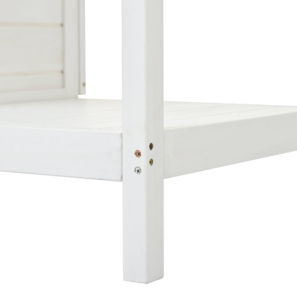 Topmax 66" Large Outdoor Farmhouse Wooden Potting Bench Table