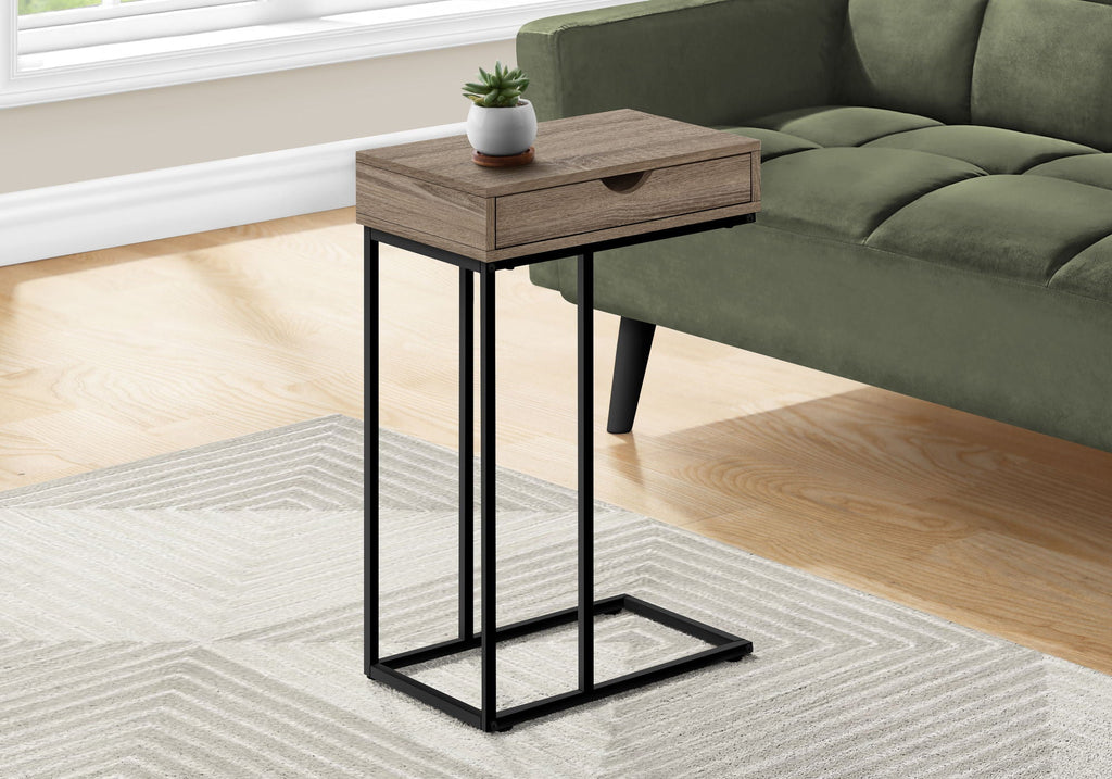 Accent Table, C-Shaped Contemporary & Modern Versatile Design