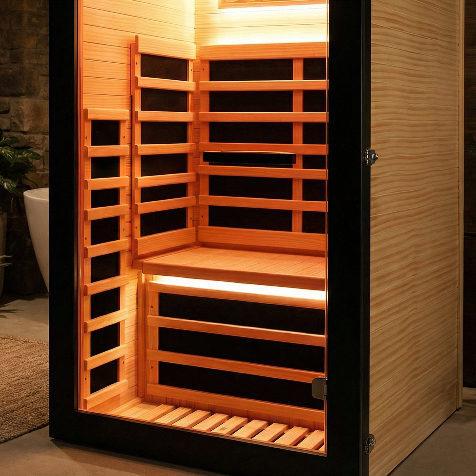 Single-person sauna cabin