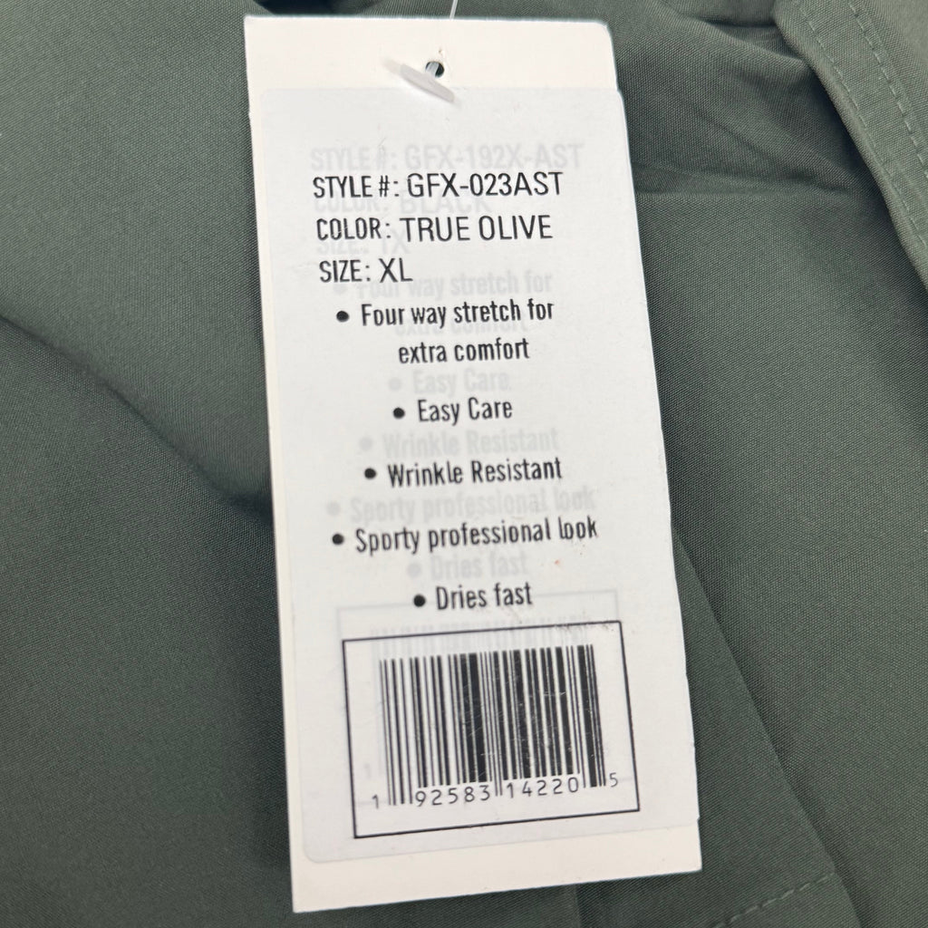 GREEN TOWN 4 Flex Scrubs Jumpsuit Cinch In Waist Women's Sz XL Olive GFX-023AST