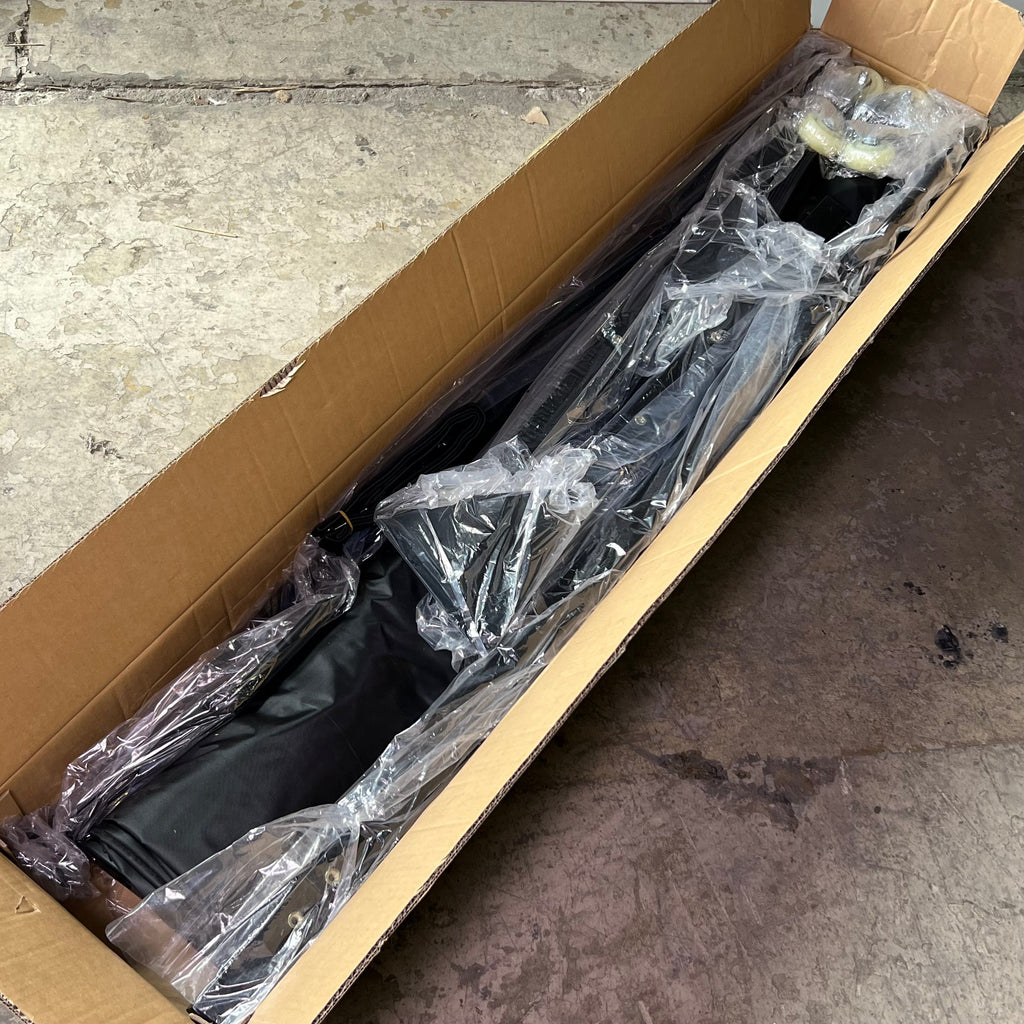 DTK Foldable Chair Rack Sz 65.6" x 11.8" x 5.5", Black