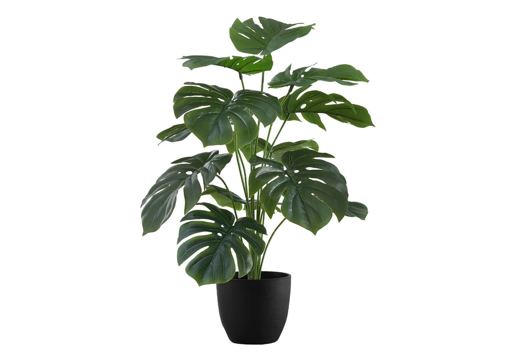 24" Tall Artificial Monstera Plant for Indoor Table Decor
