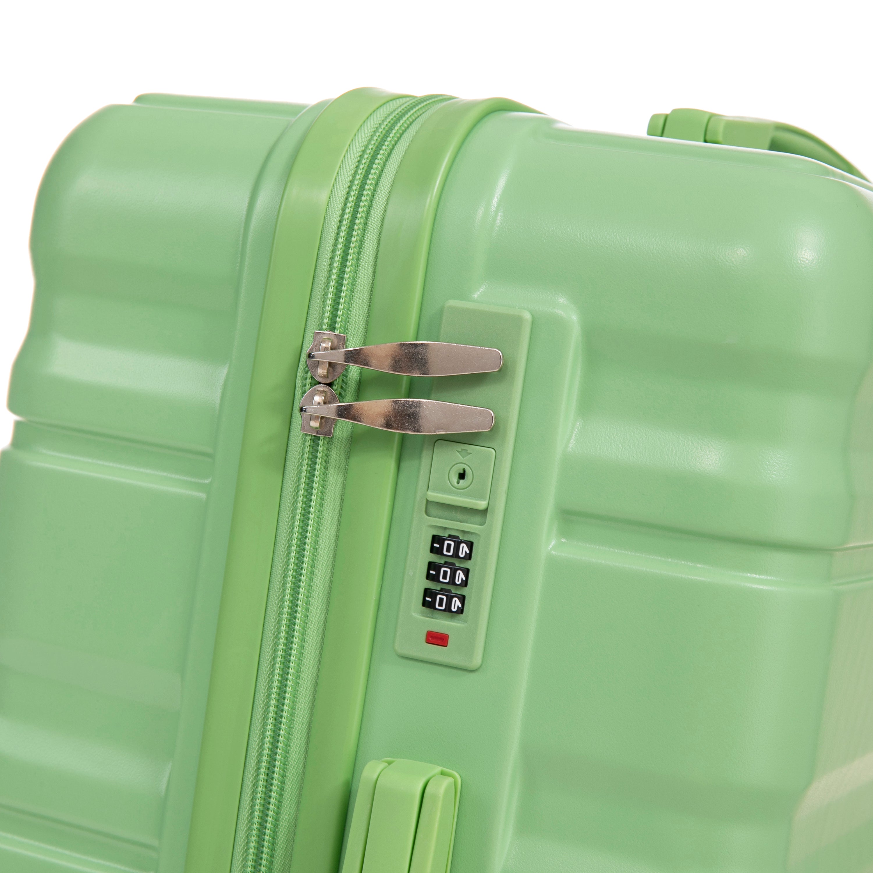 HIFINE Tourist 3-Piece Spinner Wheel Luggage Set in Green