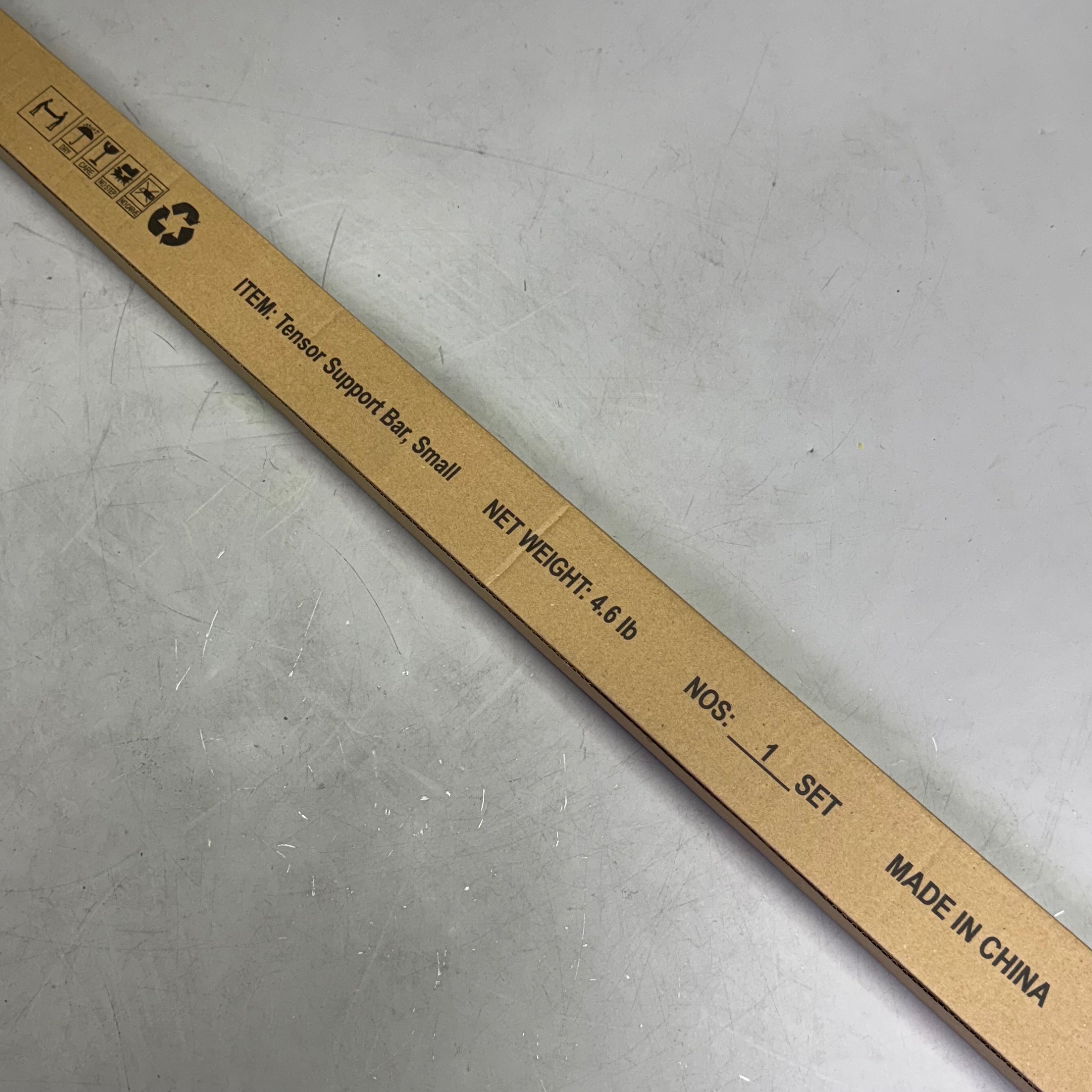 SITONIT SEATING Tensor Support Bar Sz 43" L x 1.5" W, Grey 80-009549-01