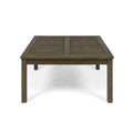 Perla Rustic Square Coffee Table with Block Legs