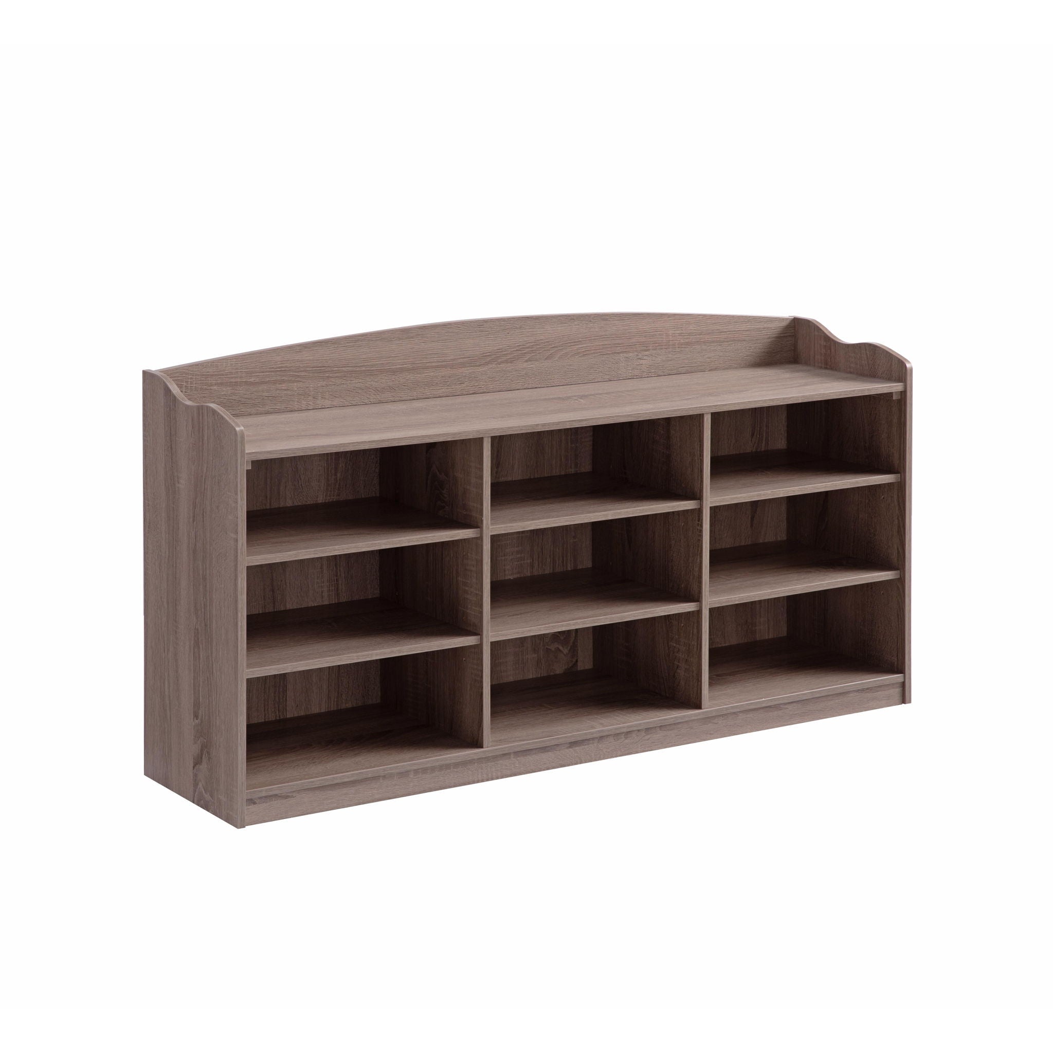 Entryway Shoe Storage Bench, Nine Storage Shelves, Entryway Organizer
