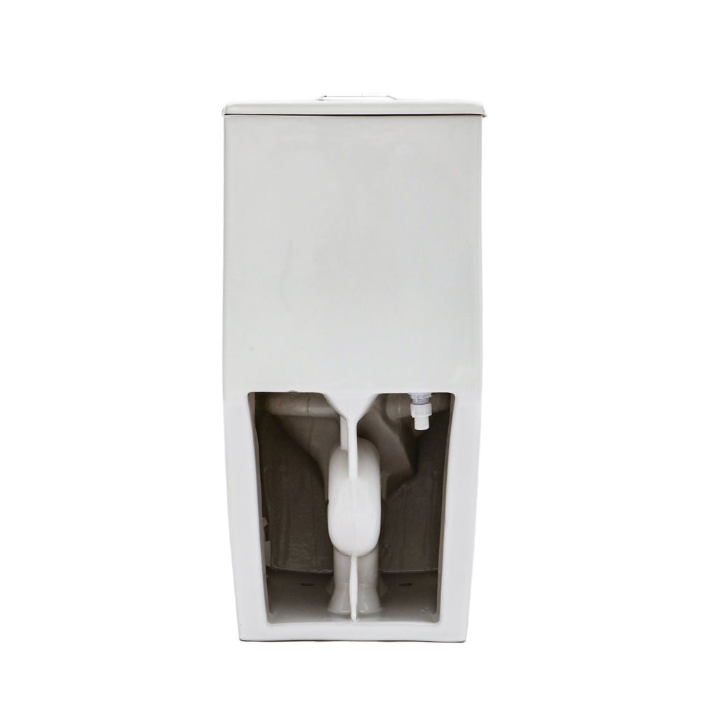 1 Piece Toilet For Bathroom, Dual Flush 1.24 / 1.6 Gpf, Soft Closing Seat - White