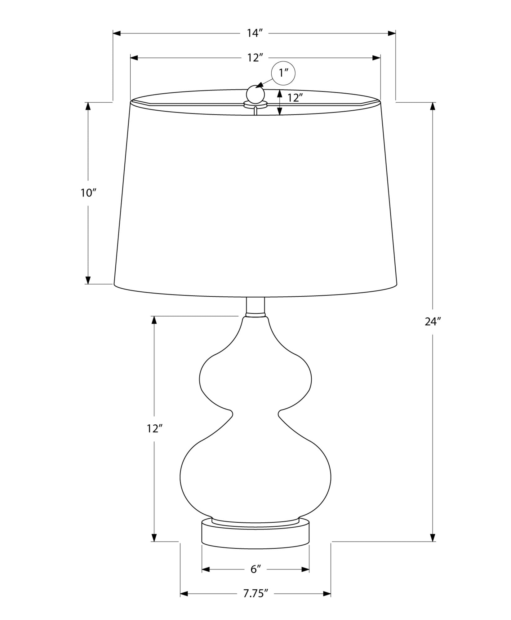 Lighting, Glass, Contemporary Table Lamp