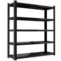 Tall Metal Shelves With Removable Dividers Are High Capacity And Load Bearing For Garages, Kitchens And Offices